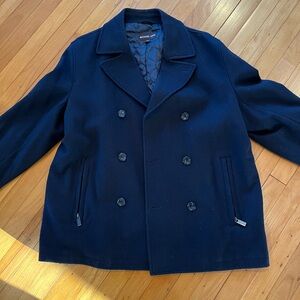 Michael Kors Navy Blue Perfect Condition Peacoat Pea Coat